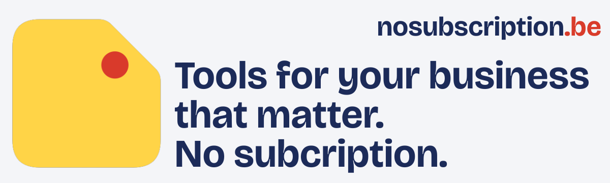 Tools for your business that matter. No subscription.